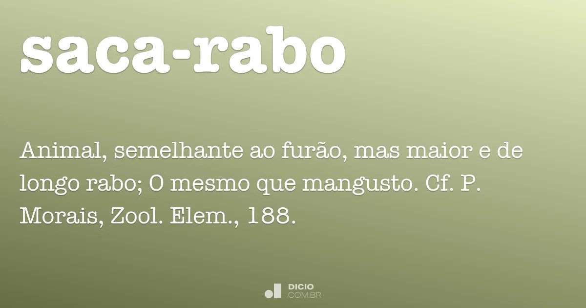 Sacarabo Dicio, Dicionário Online de Português