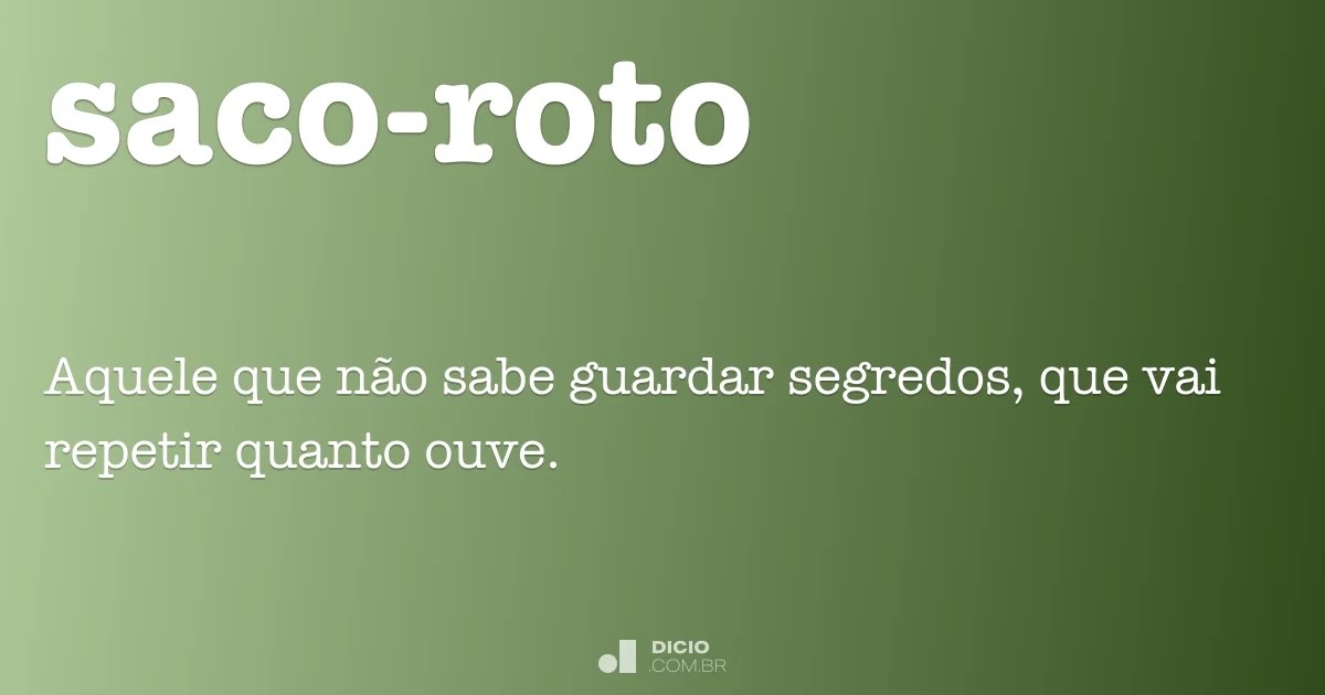 Sacoroto Dicio, Dicionário Online de Português