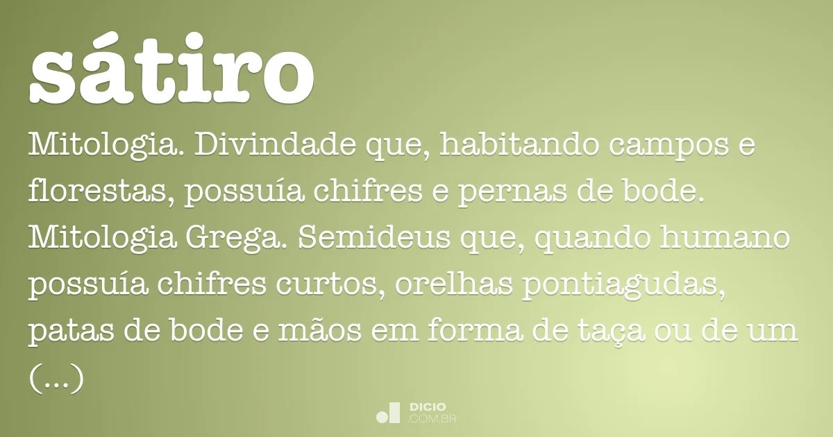 Sátiro Dicionário Online de Português