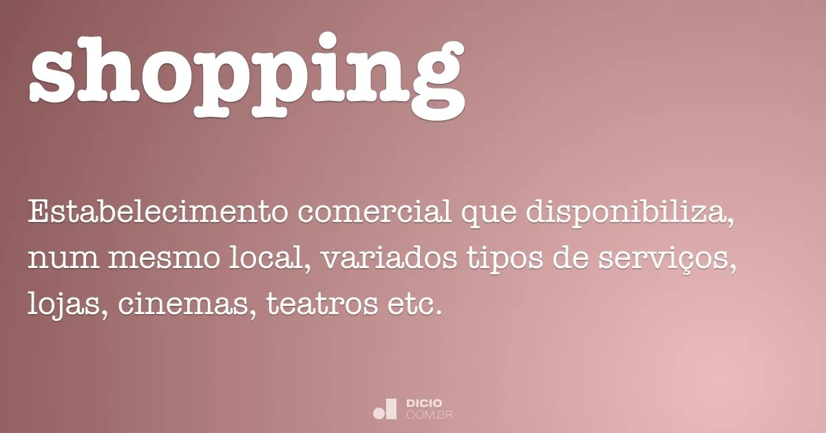 Shopping Dicio, Dicionário Online de Português