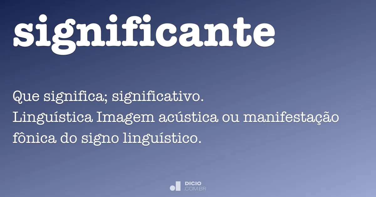 Significante Dicio, Dicionário Online de Português
