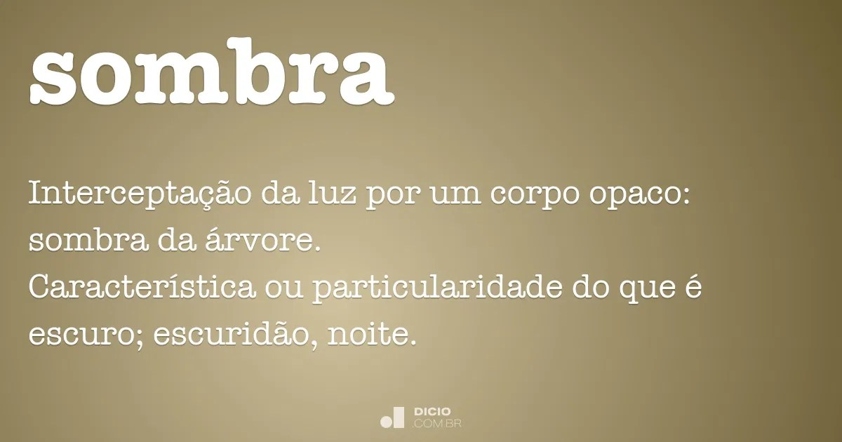 Sombra Dicio, Dicionário Online de Português