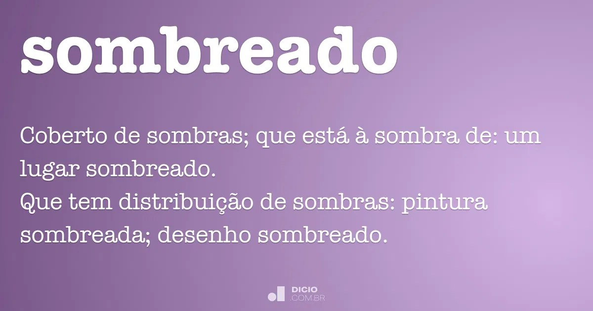Sombreado Dicionário Online de Português
