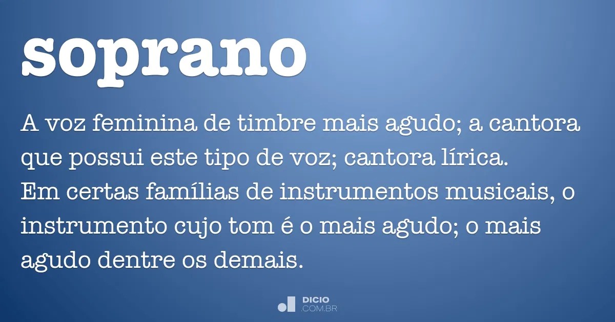 Soprano Dicio, Dicionário Online de Português
