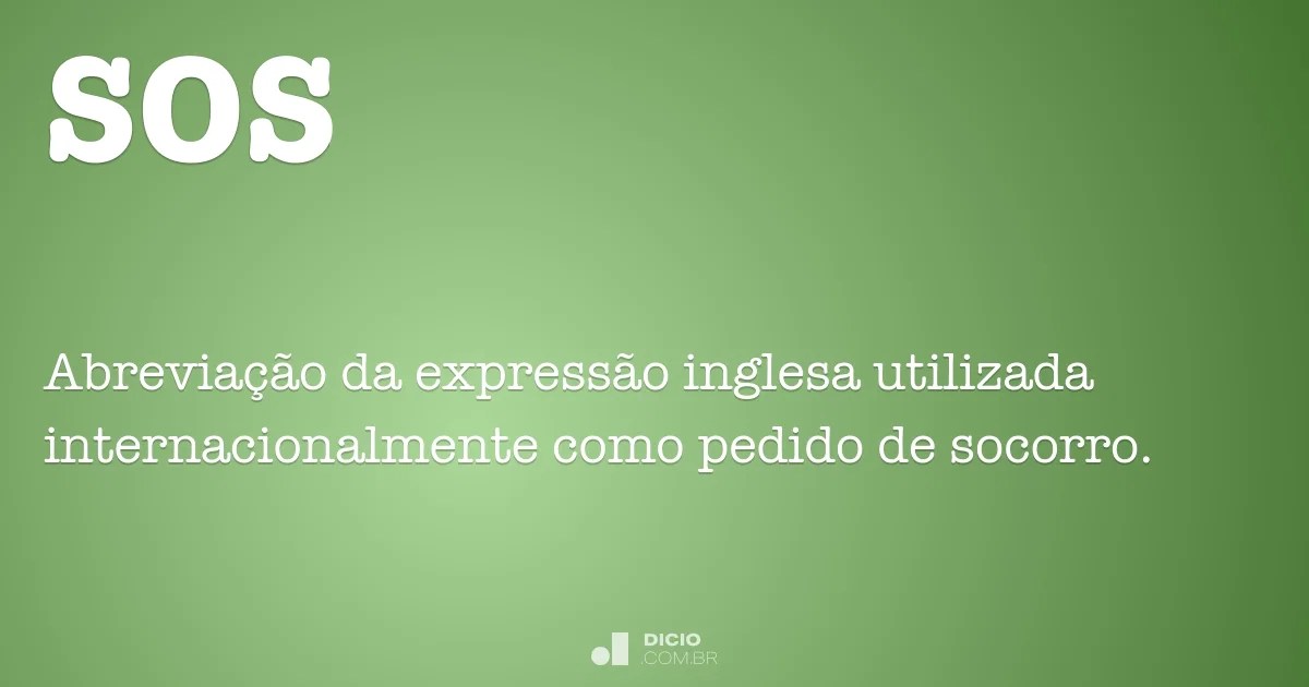 SOS Dicio, Dicionário Online de Português