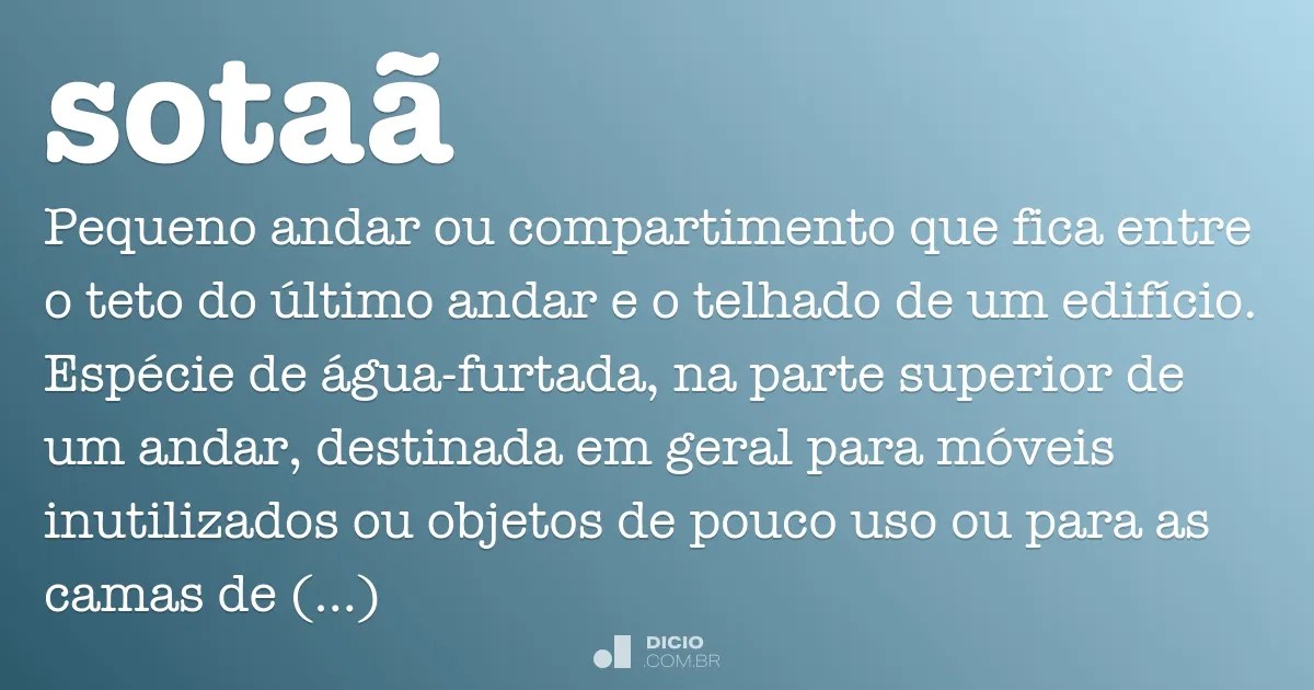 SotaÃ£ Dicio, DicionÃ¡rio Online de PortuguÃªs