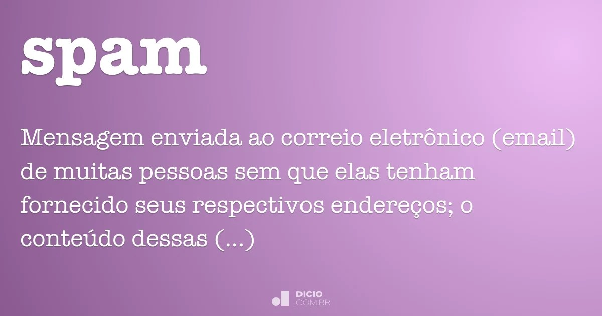 Spam Dicio, Dicionário Online de Português