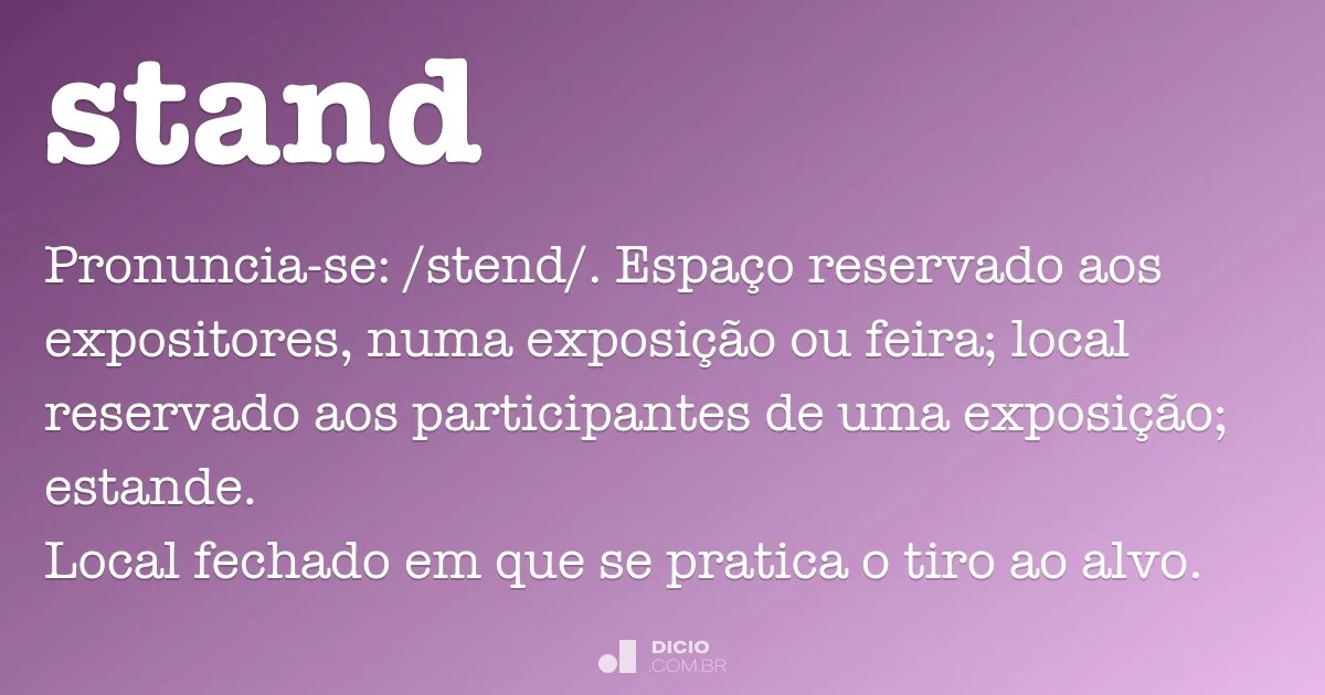 Stand Dicionário Online de Português
