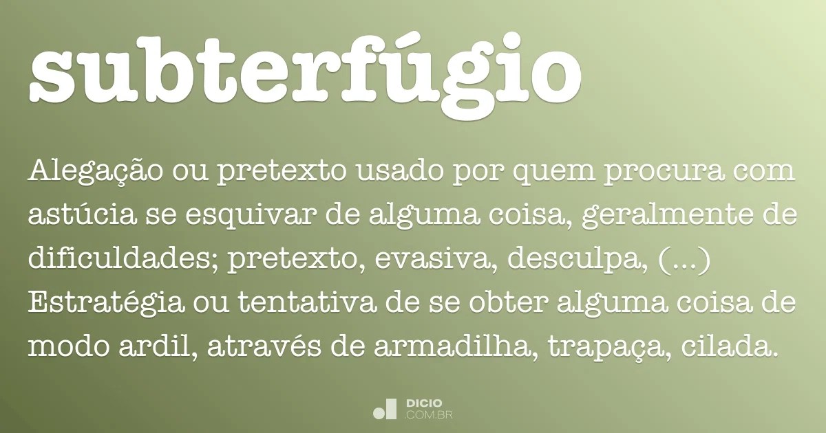 SubterfÃºgio Dicio, DicionÃ¡rio Online de PortuguÃªs