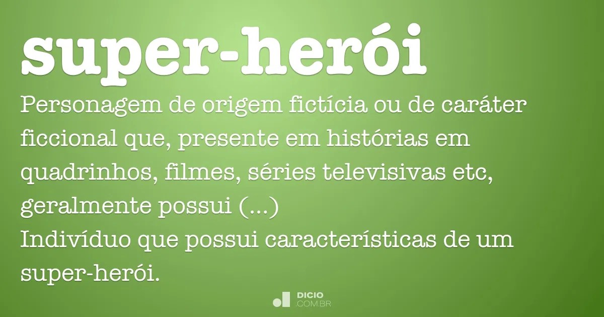 Superherói Dicio, Dicionário Online de Português