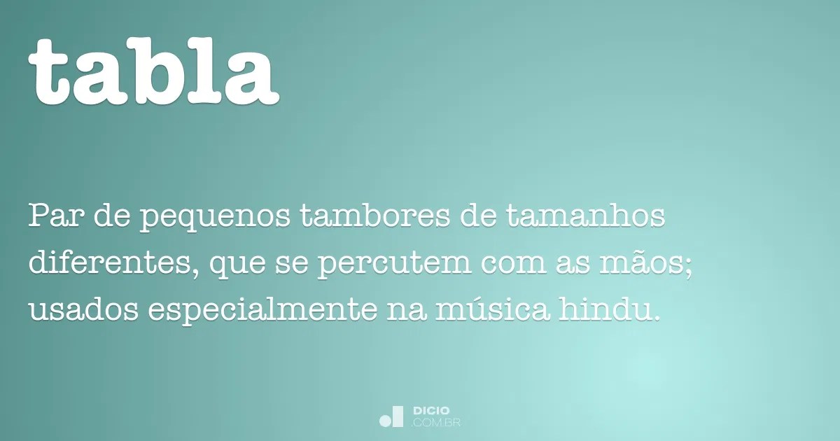 Tabla Dicio, Dicionário Online de Português