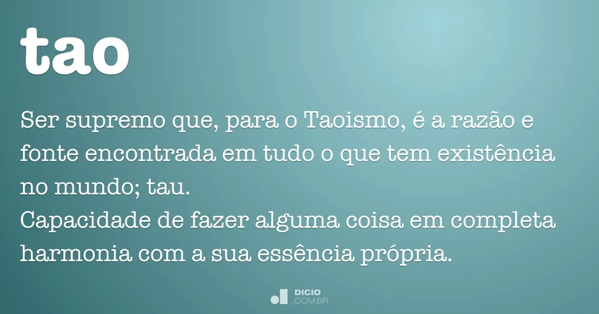 Tao Dicio, Dicionário Online de Português