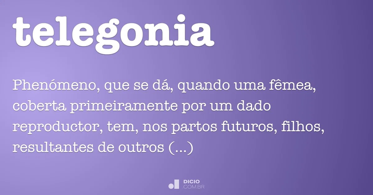 Telegonia Dicio, Dicionário Online de Português