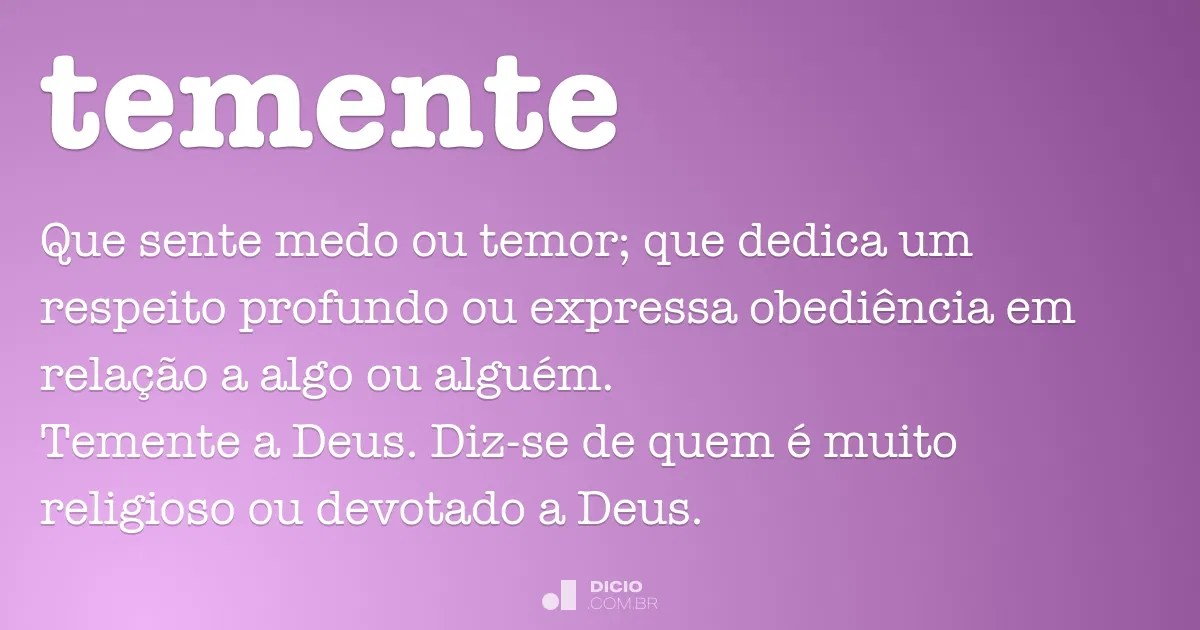 Temente Dicio, Dicionário Online de Português