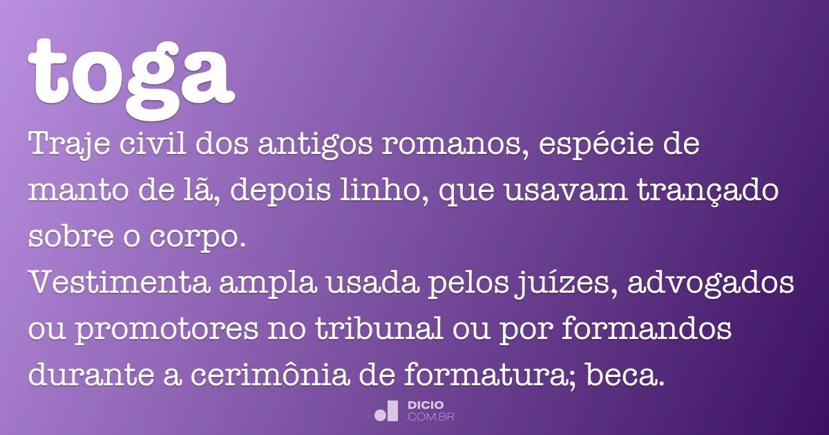 Toga Dicio, Dicionário Online de Português