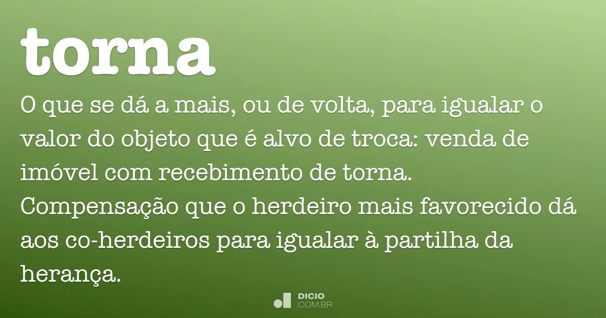 Torna Dicio, DicionÃ¡rio Online de PortuguÃªs