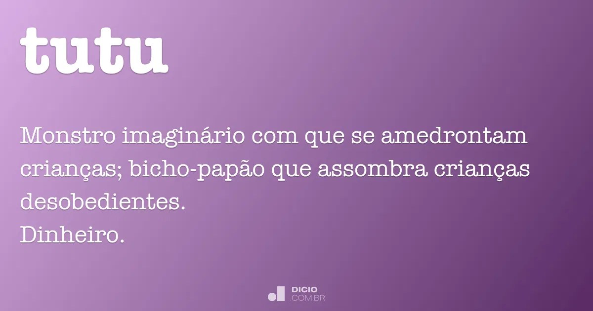 Tutu Dicio, Dicionário Online de Português