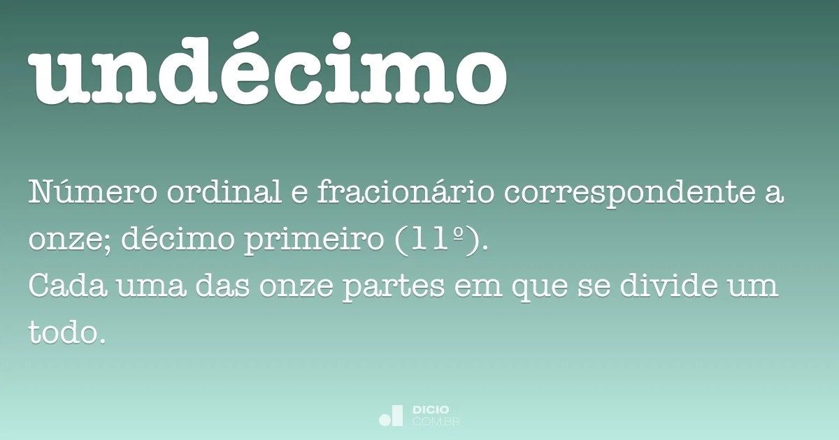 Undécimo Dicio, Dicionário Online de Português