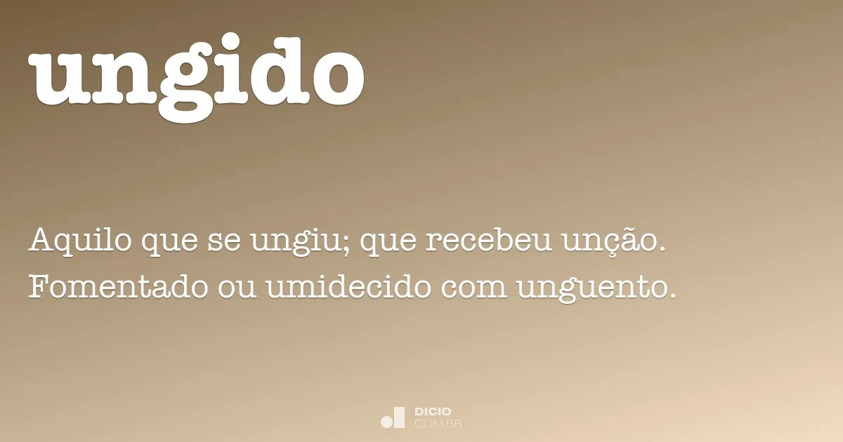 Ungido Dicio, Dicionário Online de Português