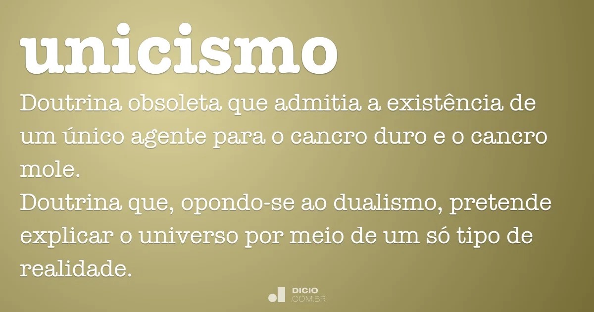 Unicismo Dicionário Online de Português