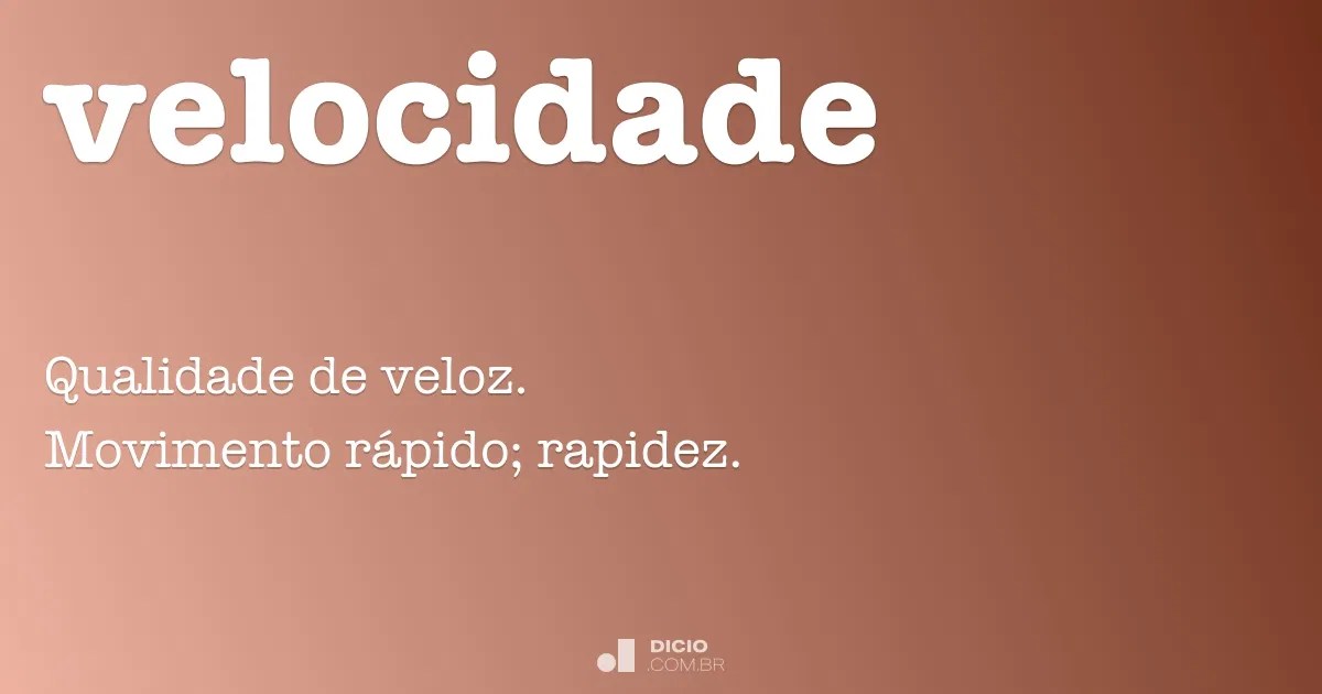 Velocidade Dicio, Dicionário Online de Português