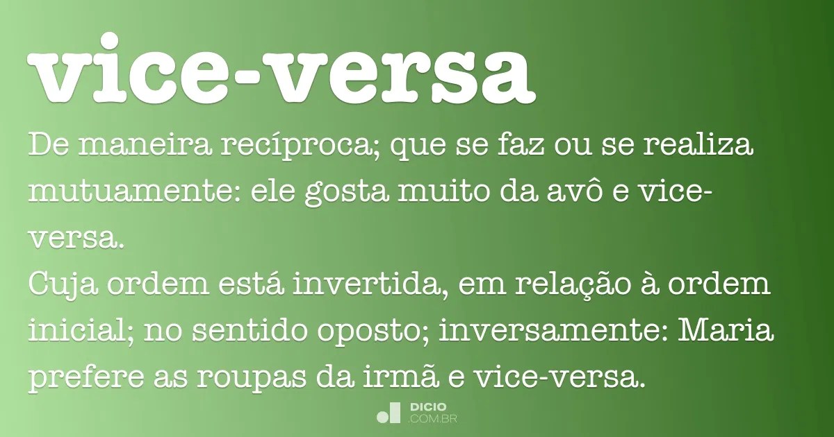 Meaning of vice versa hackrent