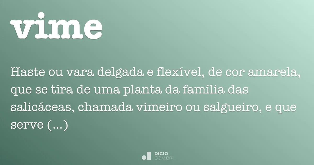 Vime Dicio, Dicionário Online de Português
