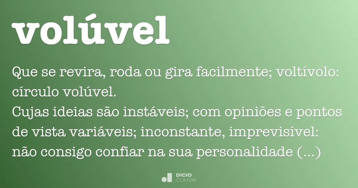 VolÃºvel Dicio, DicionÃ¡rio Online de PortuguÃªs