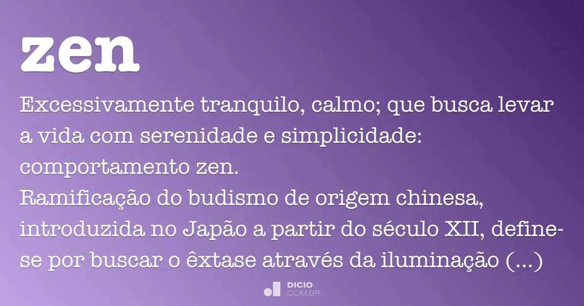 Zen Dicio, Dicionário Online de Português