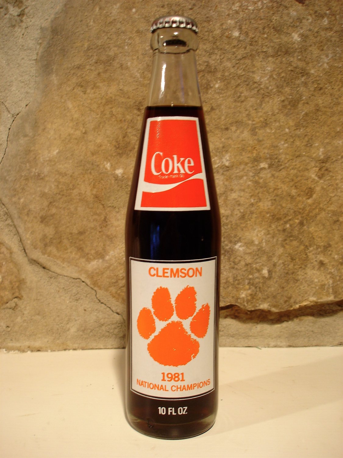 Vintage 1981 Clemson University Coke Bottle