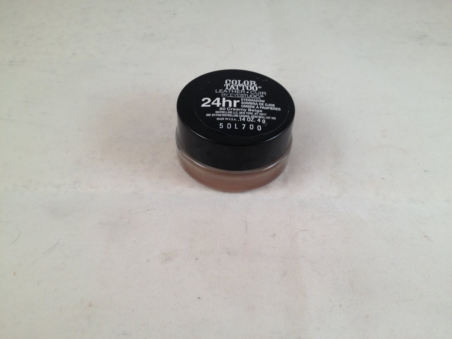 Maybelline Eye Studio Color Tattoo Leather 24hr 80 Creamy Beige cream