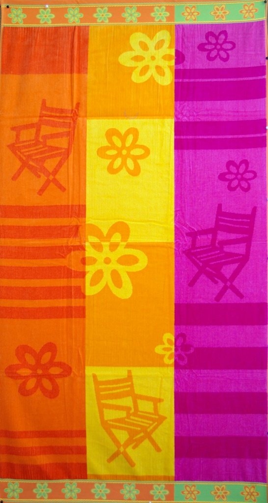 Egyptian Cotton Beach Towel Beach Time (40x70 inches)