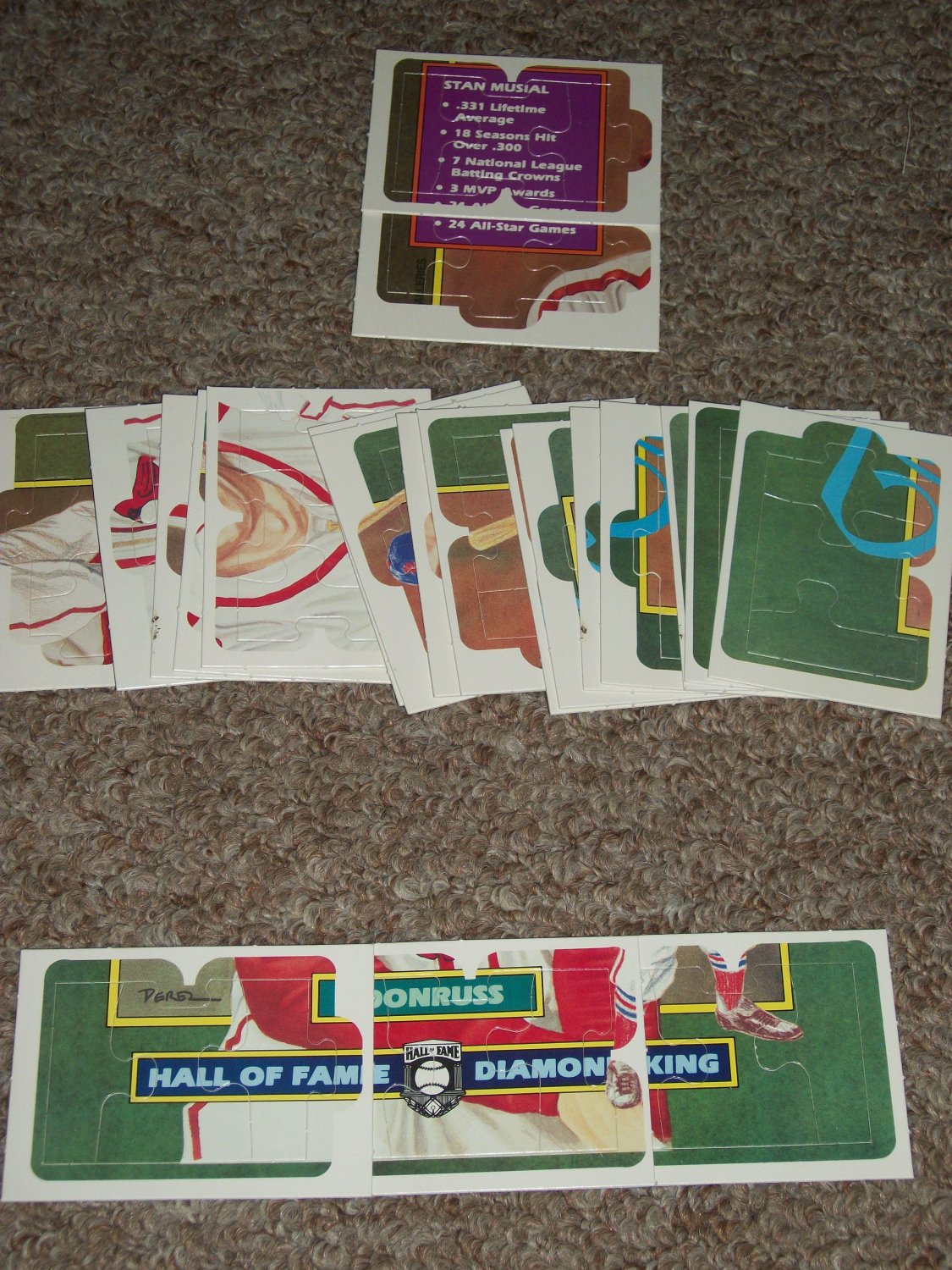 Rare Stan Musial 1988 Donruss Diamond Kings Set
