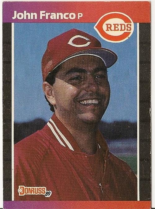 JOHN FRANCO Cincinnati Reds 1989 233 Donruss Baseball Card