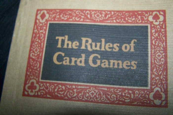Antique 1926 Hoyle's Rules for Card Games Book NY Consolidated Card Co