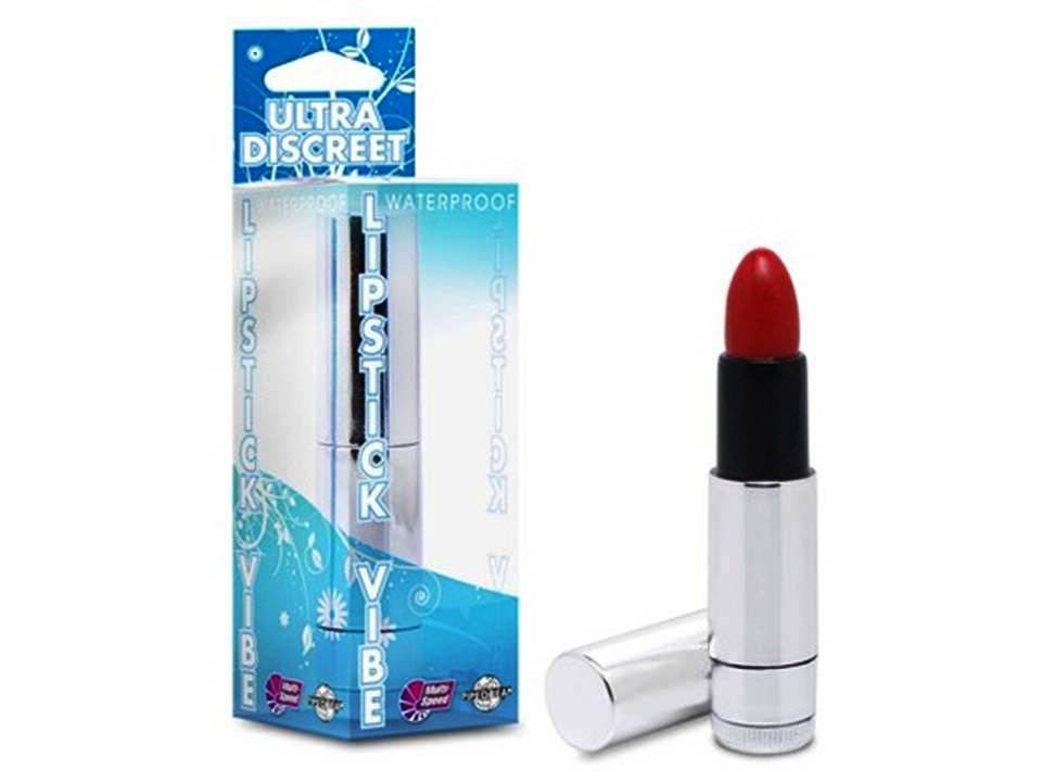 Waterproof Lipstick Vibe Discreet Vibrator Silver