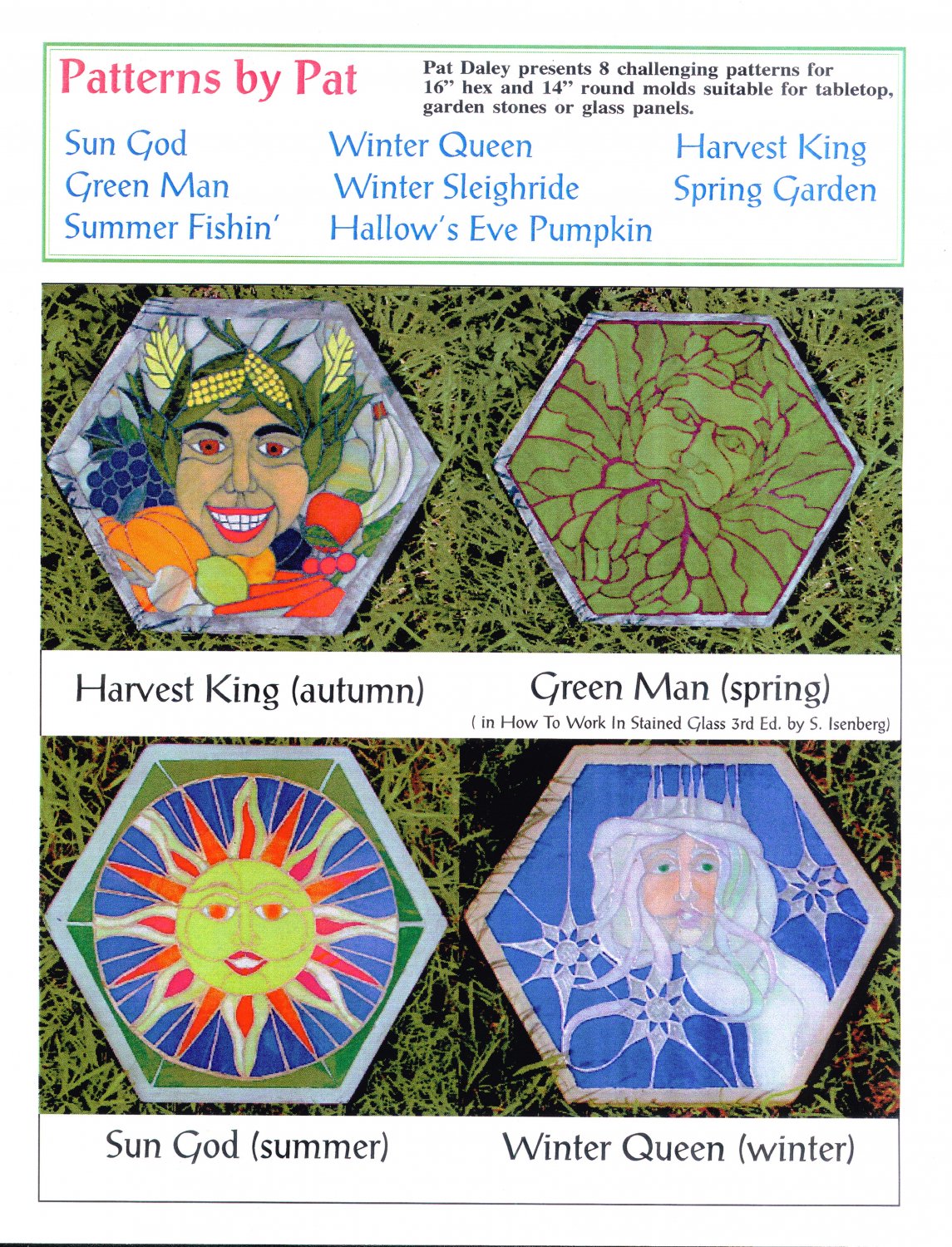 Patterns By Pat 8 Stepping Stone patterns for 4 Seasons