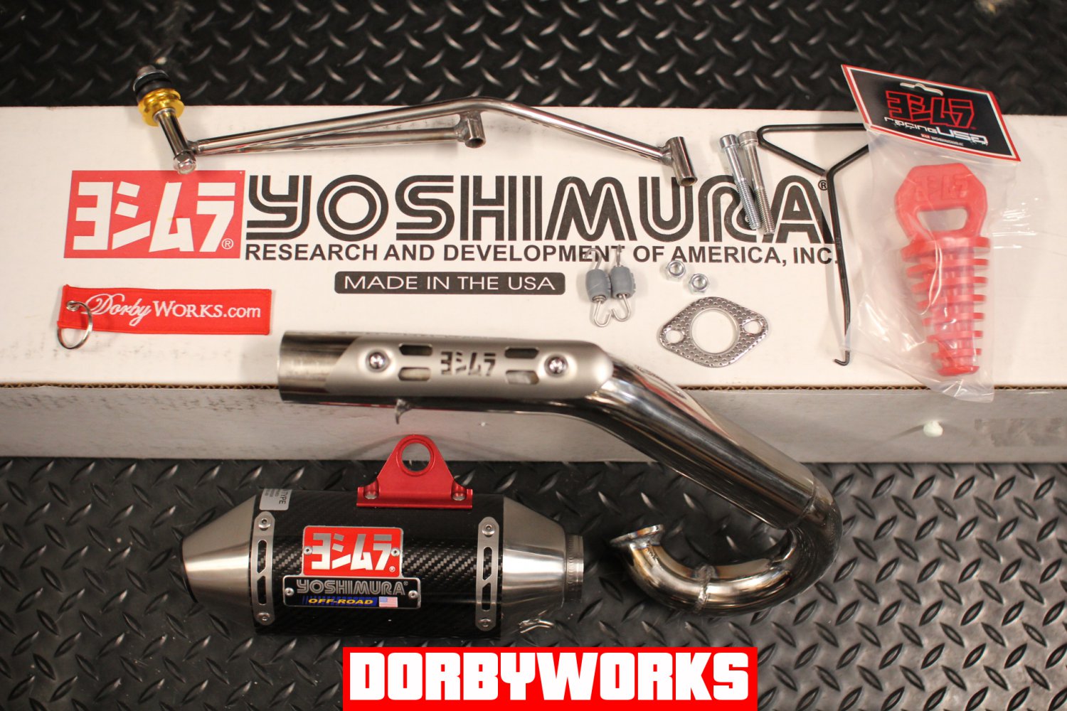 Gy6 Yoshimura Carbon fiber / Overhead / Dorbyworks exhaust system