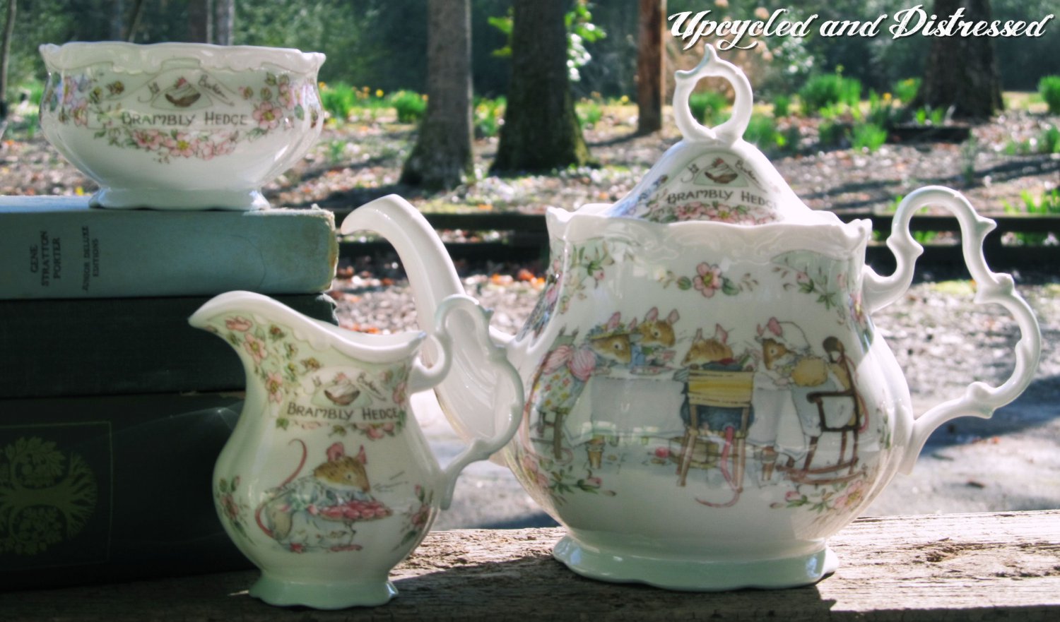 Brambly Hedge Jill Barklem Royal Doulton Tea Service Set Teapot Creamer
