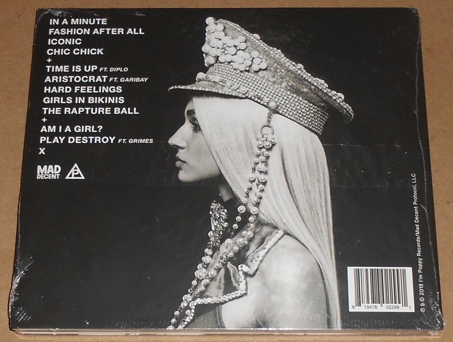 Poppy Am I A Girl? CD Grimes Diplo In A Minute Time Is Up I'm That