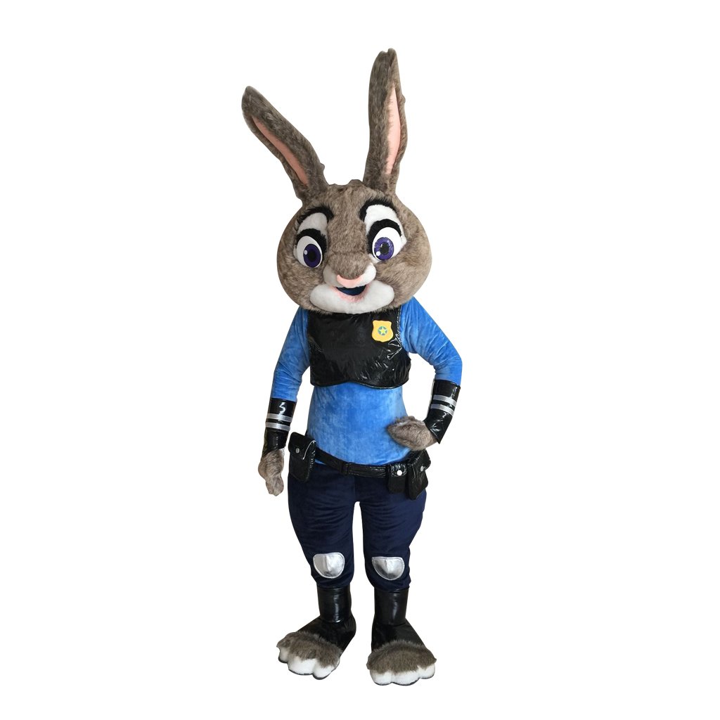 CosplayDiy Unisex Mascot Costume Zootopia Officer Judy