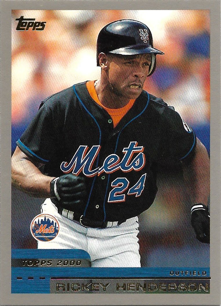 Rickey Henderson 2000 Topps 104 New York Mets Baseball Card