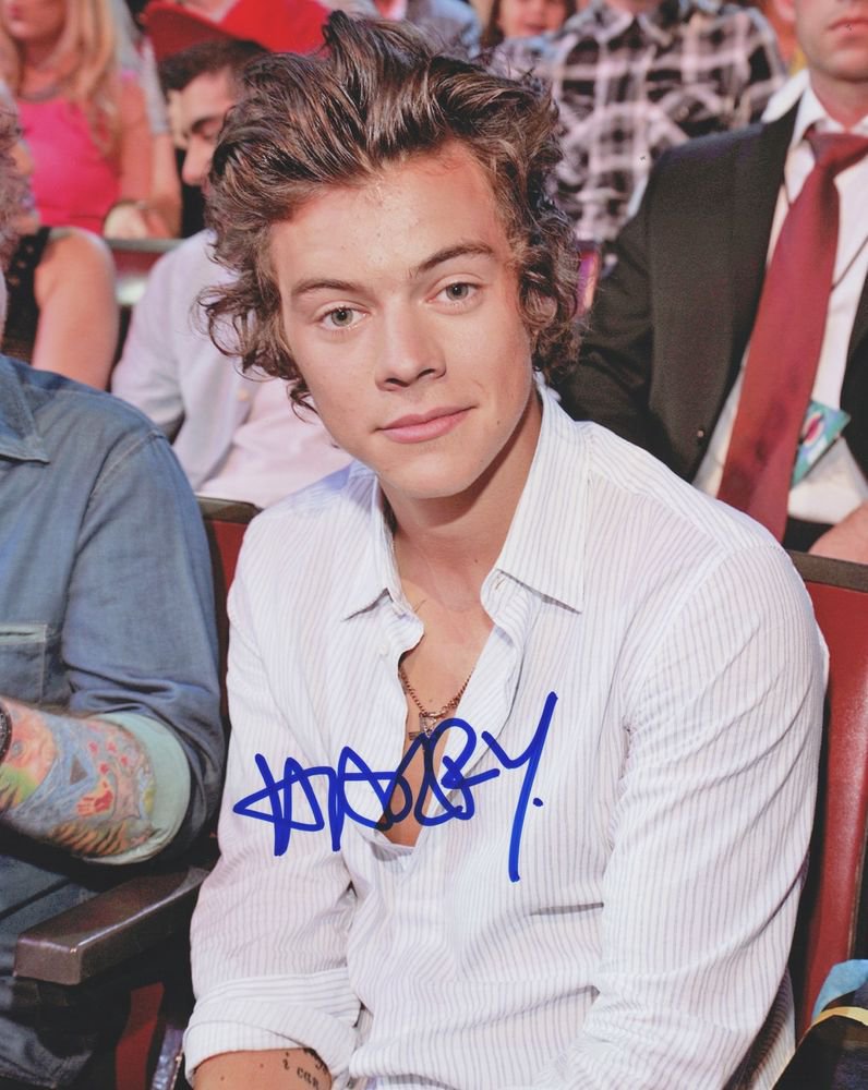 One Direction Harry Styles Autographed Signed 8x10 Photo