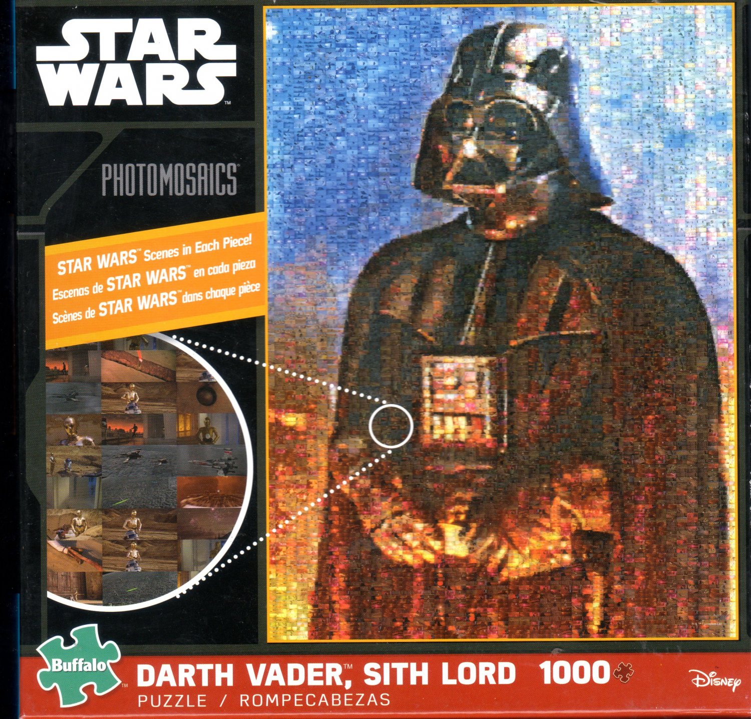 STAR WARS Darth Vader Photomosaic 1000 Piece Jigsaw Puzzle