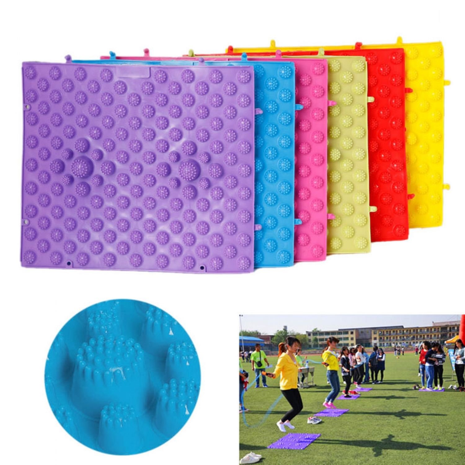 Reflexology Foot Massage Pad Toe Massager Therapy Mat Blood Circulation