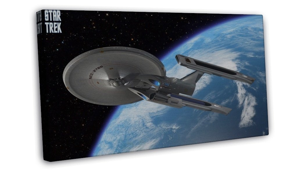 Star Trek Movie Wall Decor 20x16 Framed Canvas Print