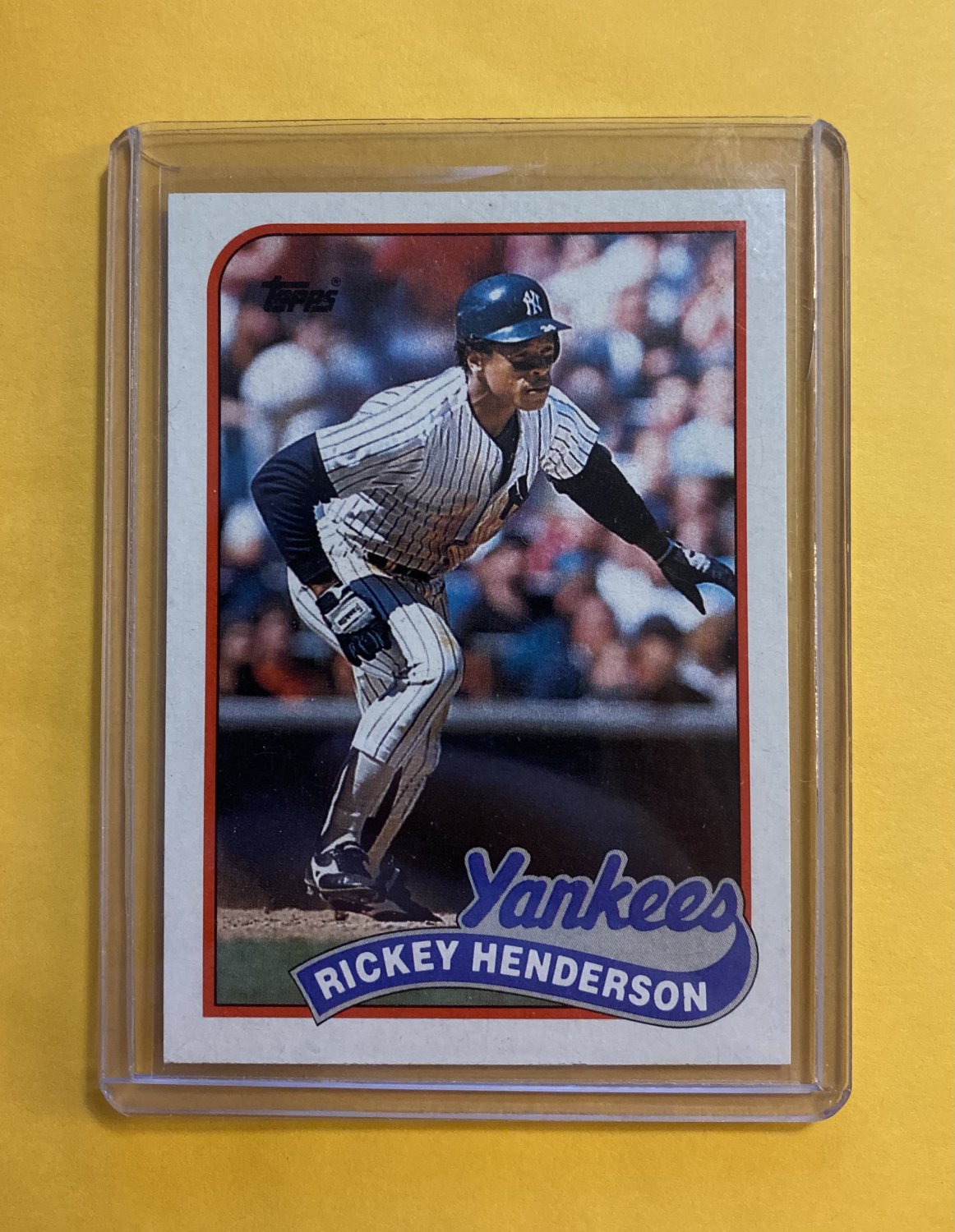 1989 Topps Rickey Henderson 380