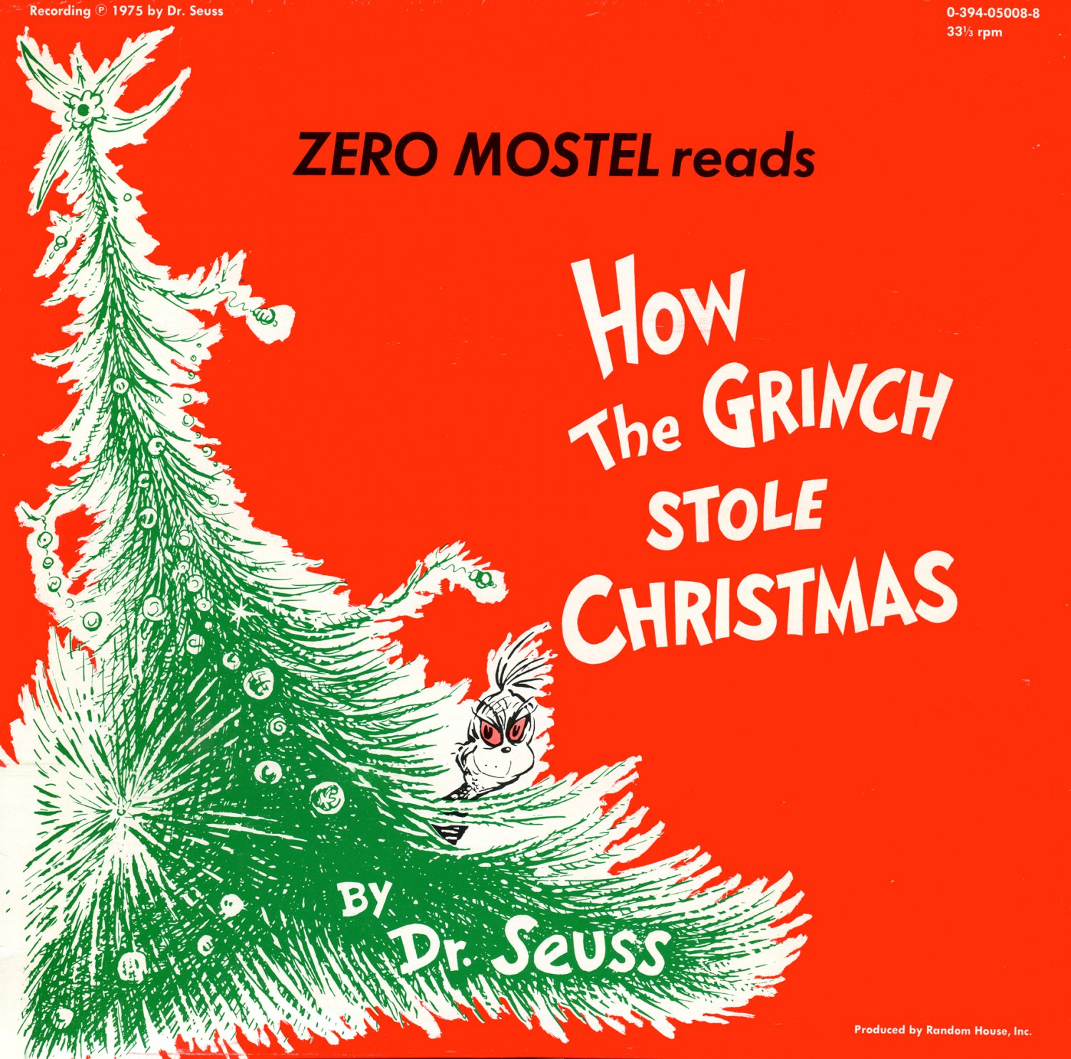 Zero Mostel reads How The Grinch Stole Christmas Dr. Seuss Story