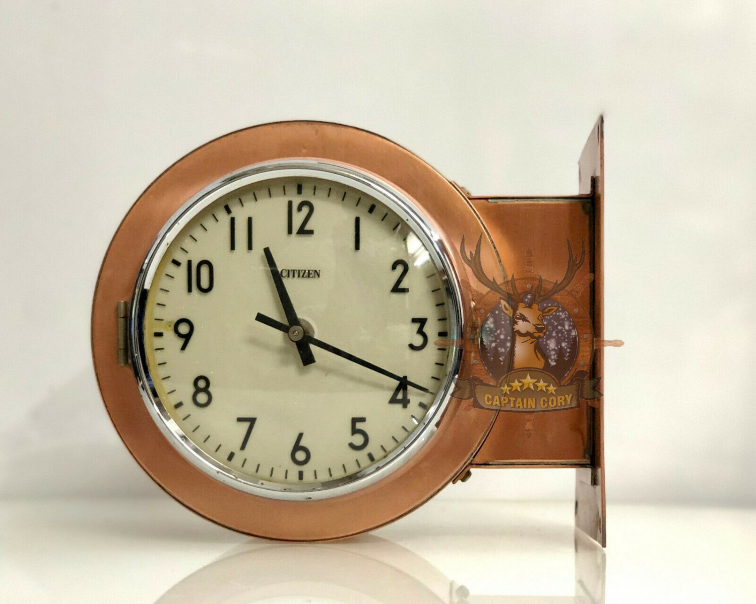 Marine Ship Original Polished Antique Curi Vintage Nautical Citizen