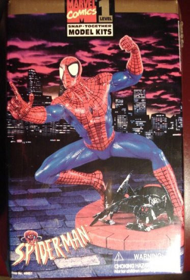 Spider-Man (Spiderman) model kit 1996, ToyBiz, 6.5 inches tall, plastic